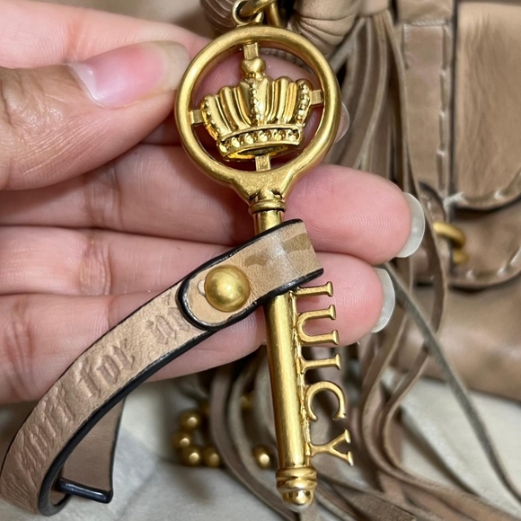 Vintage Juicy Couture Leather Shoulder Bag - Picture 6 of 10